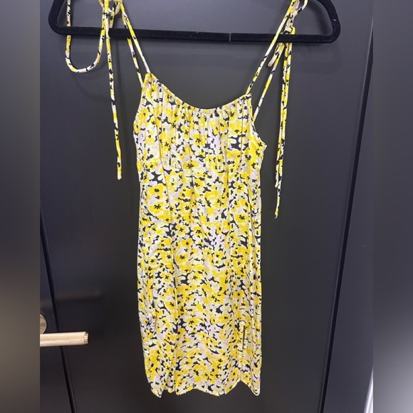 Motel Rocks Yellow and black Floral Spaghetti Strap Dress - Picture 6 of 10